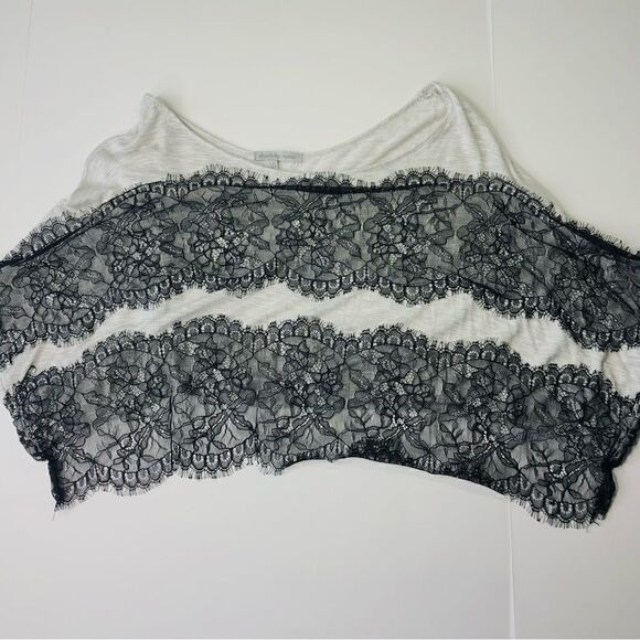Calvin Klein oversized crop Lace Tee, S - Picture 3 of 5